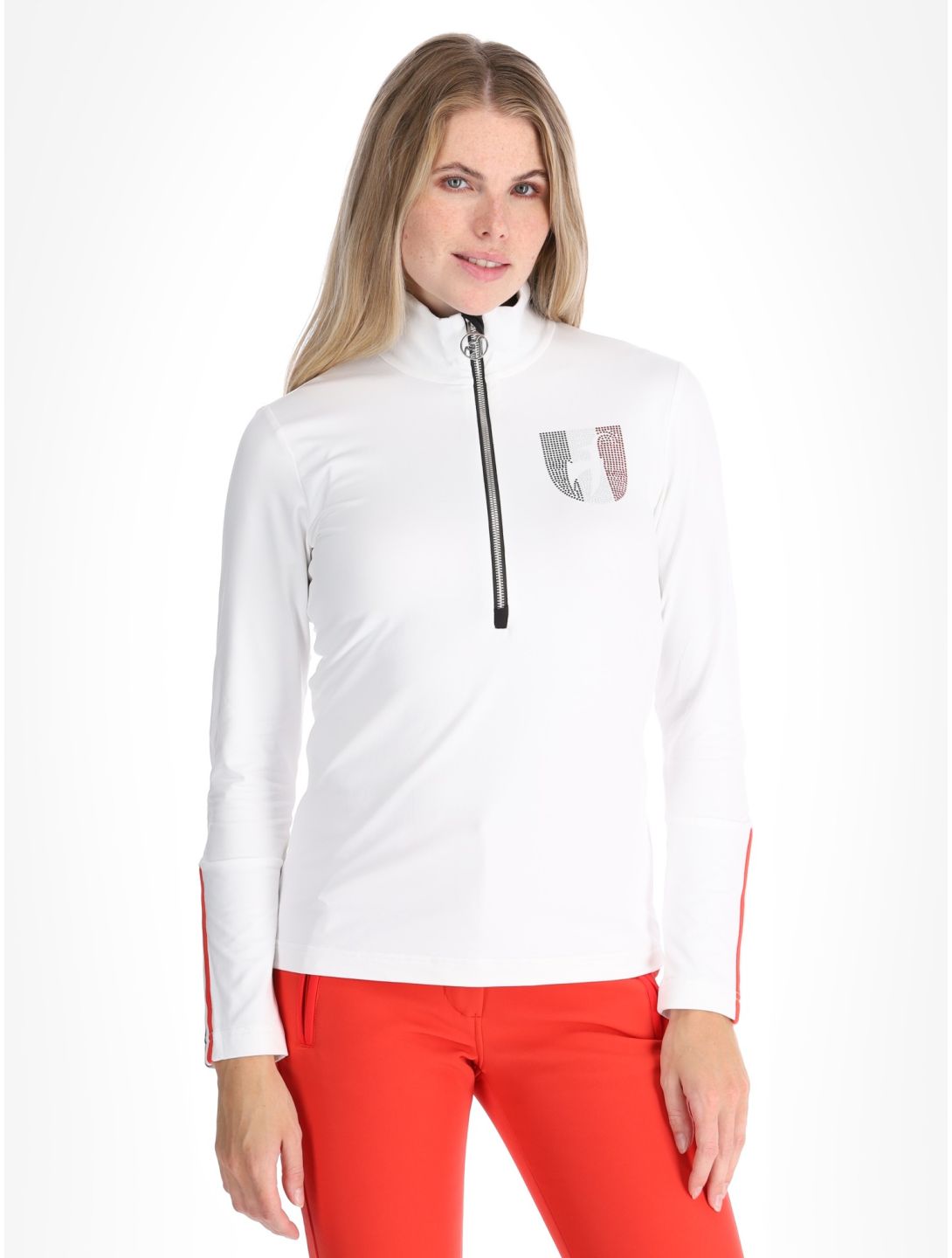 Toni Sailer, Aiumy pull de ski femmes Bright White blanc 