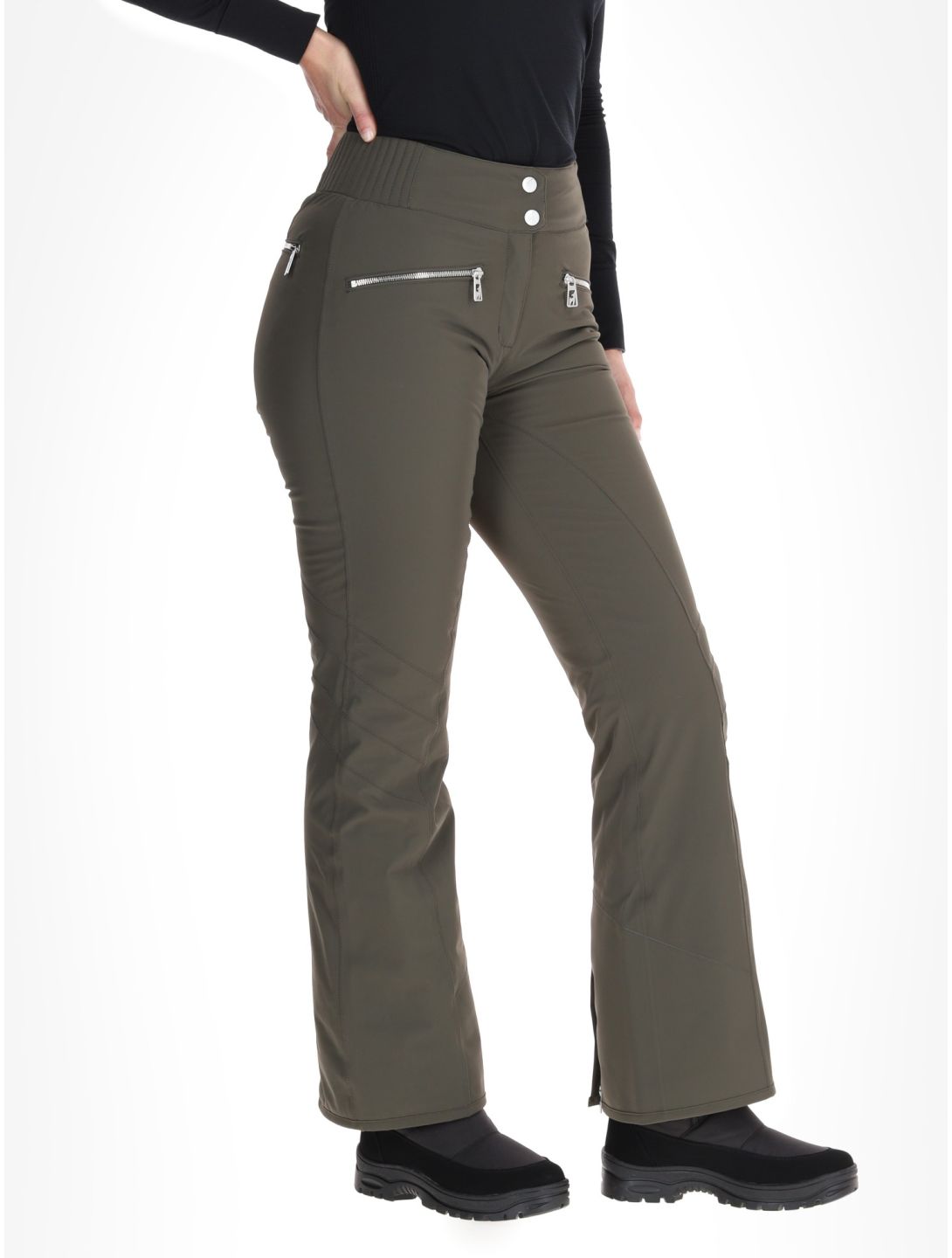 Toni Sailer, Alla pantalon de ski femmes Night Olive vert 