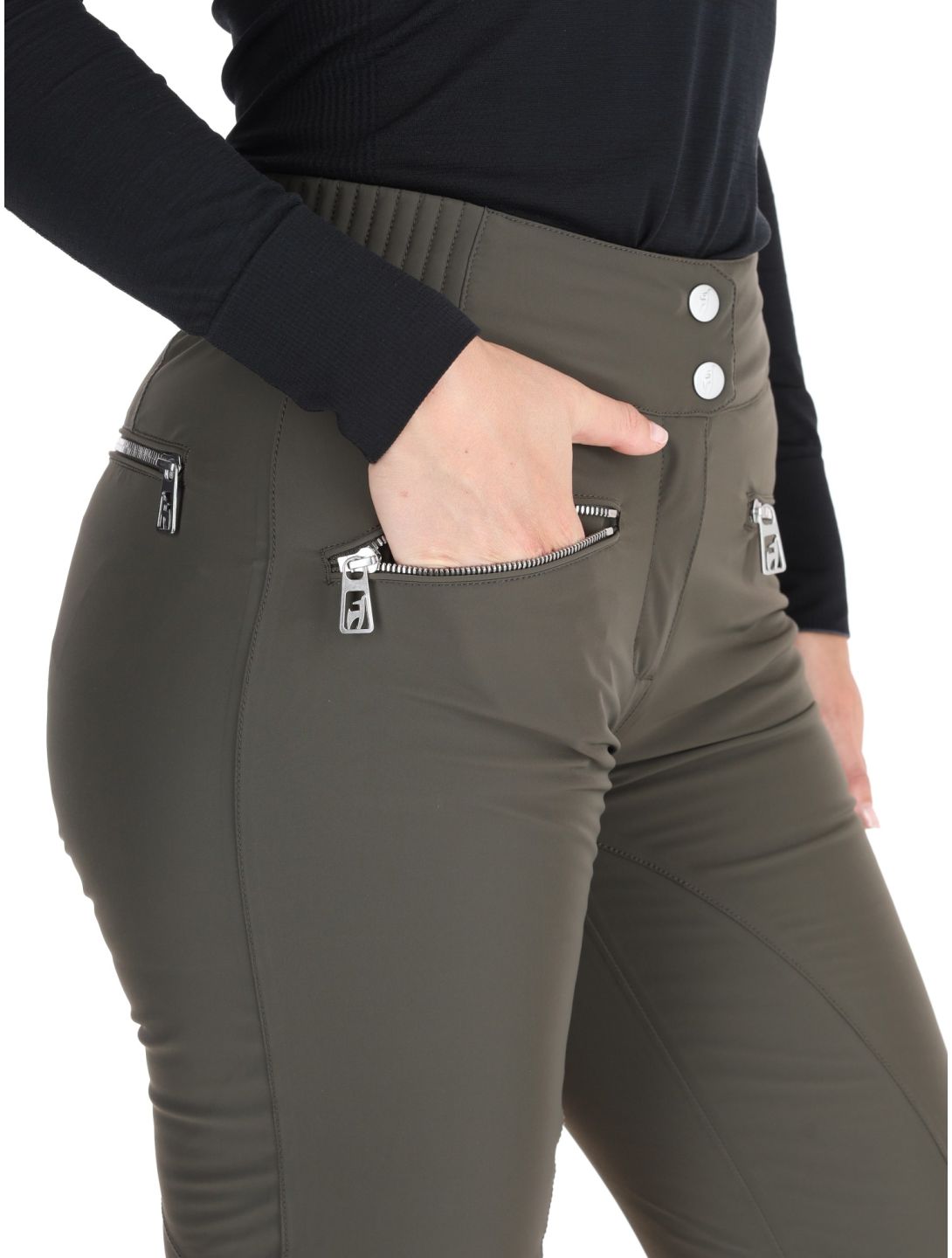 Toni Sailer, Alla pantalon de ski femmes Night Olive vert 