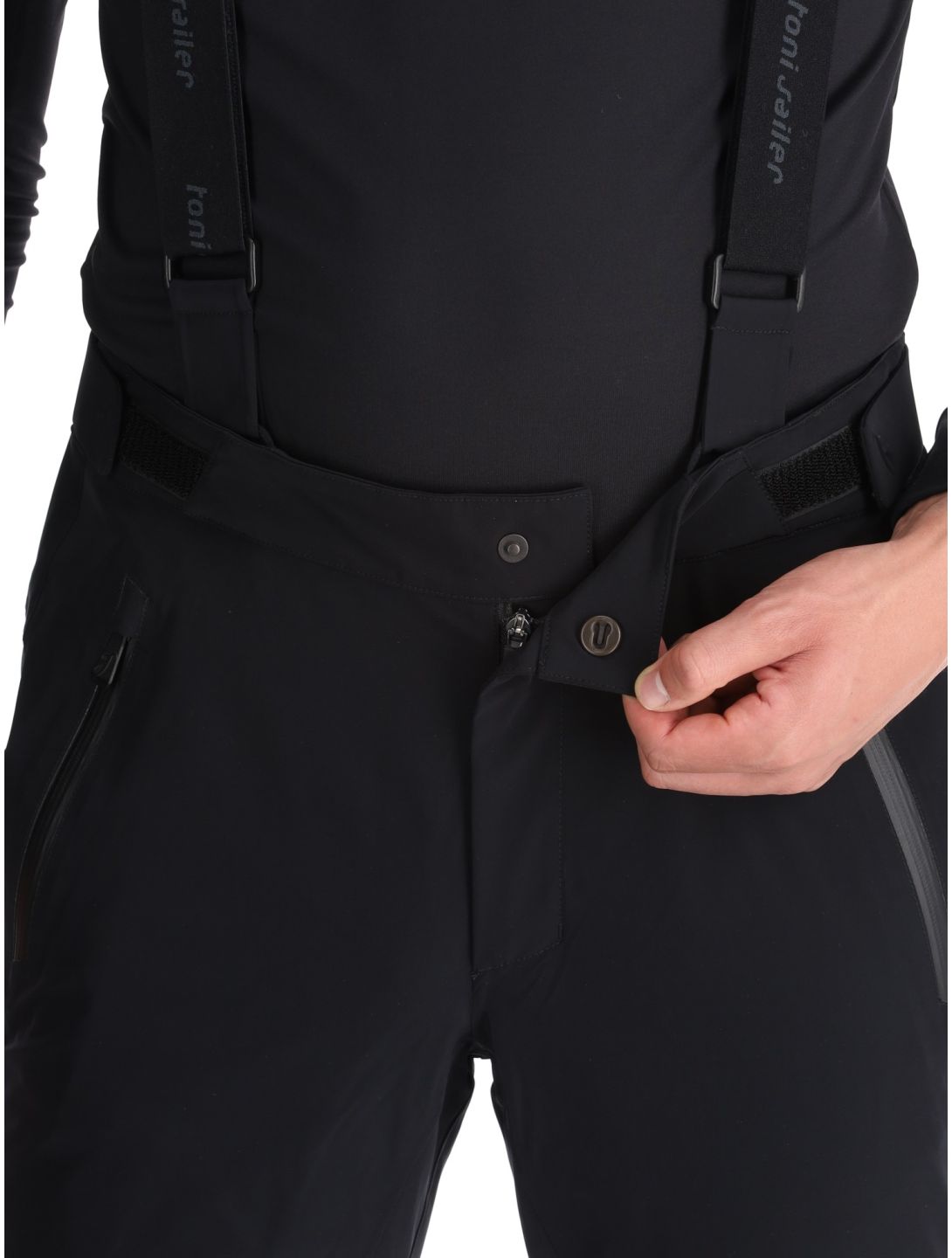 Toni Sailer, Nicky pantalon de ski hommes Black noir 