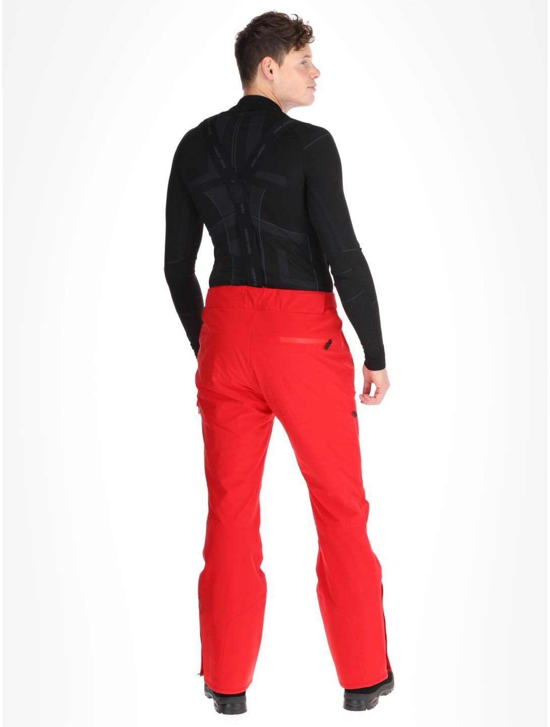 Toni Sailer, Nicky pantalon de ski hommes Signal Red rouge 