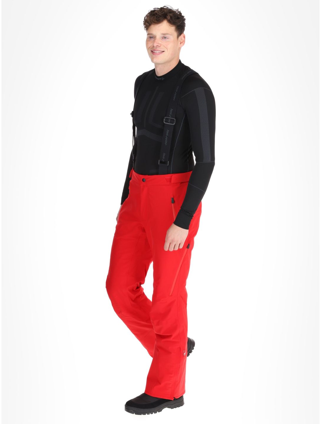 Toni Sailer, Nicky pantalon de ski hommes Signal Red rouge 