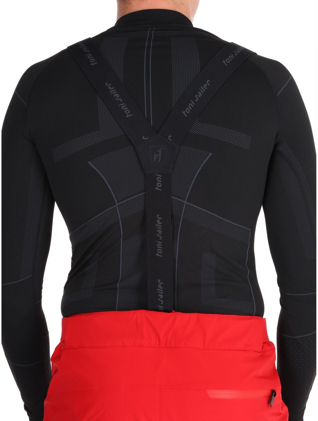 Toni Sailer, Nicky pantalon de ski hommes Signal Red rouge 