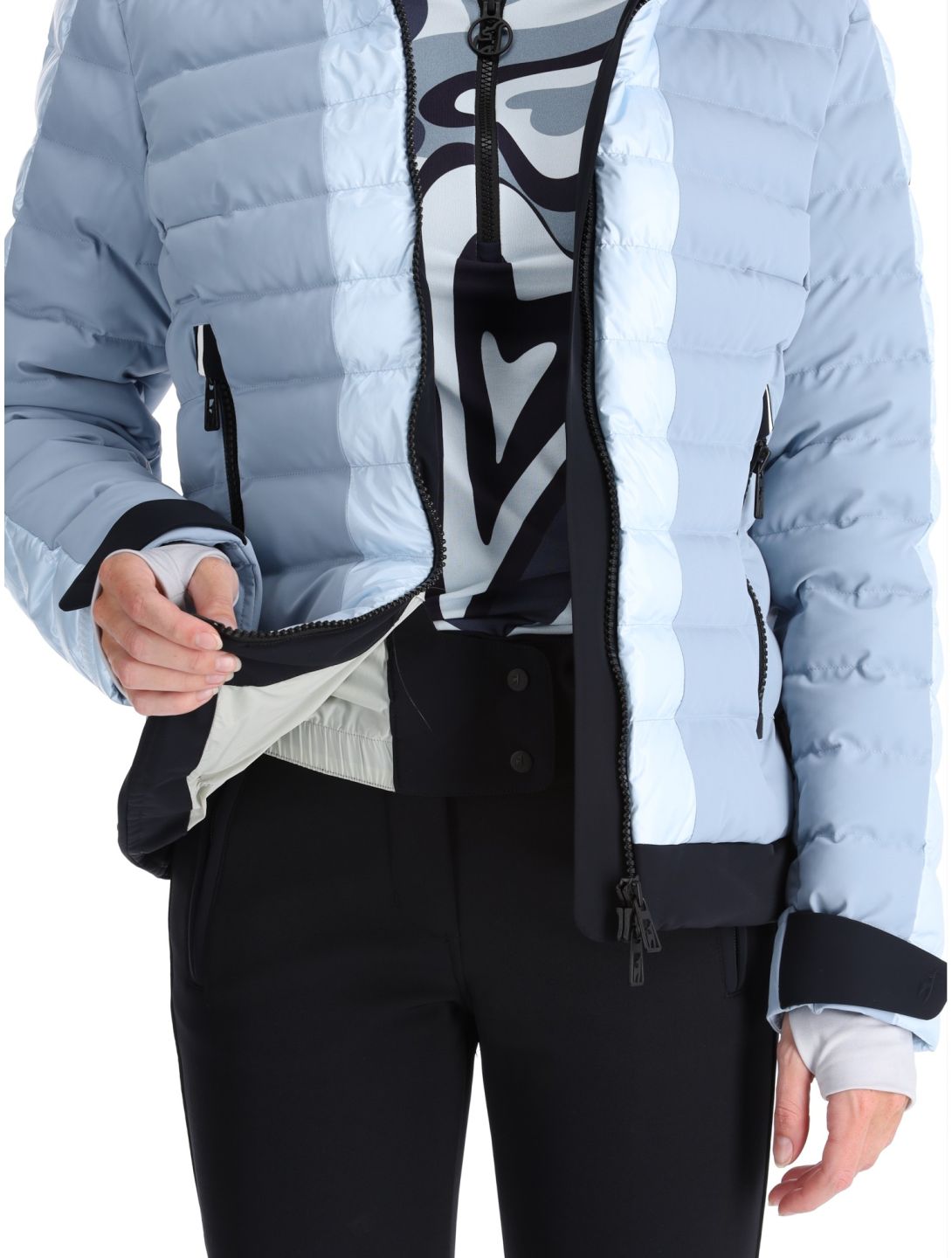 Toni Sailer, Norma veste de ski femmes Light Steel bleu 