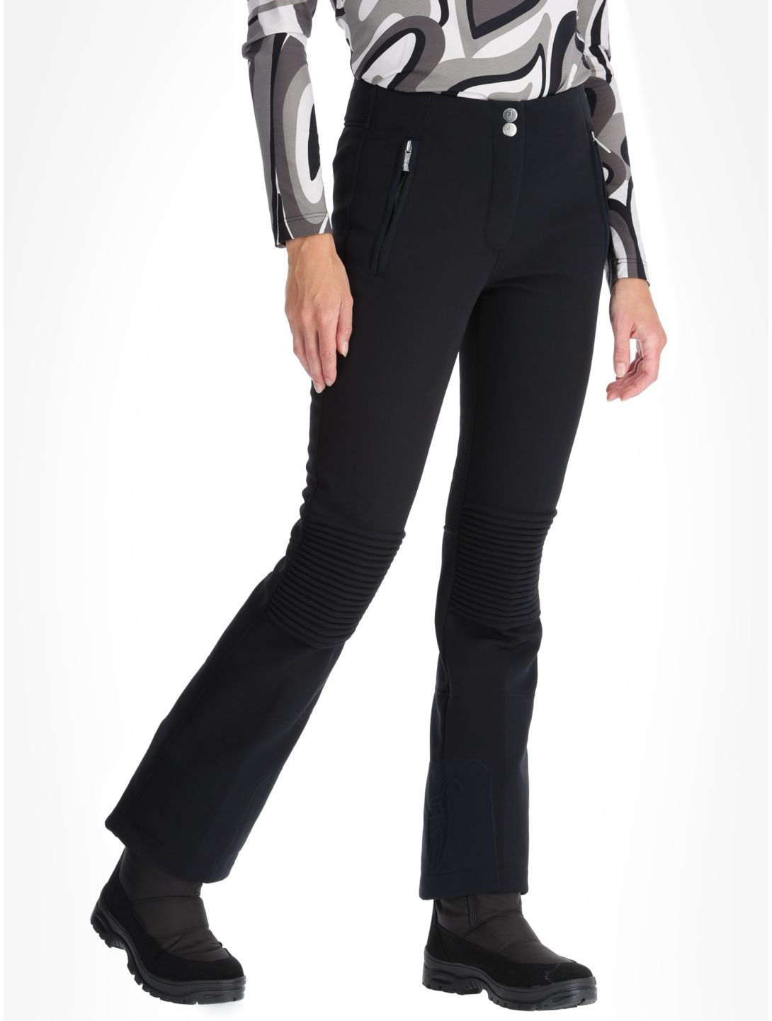 Toni Sailer, Pina pantalon de ski en softshell femmes Black noir 