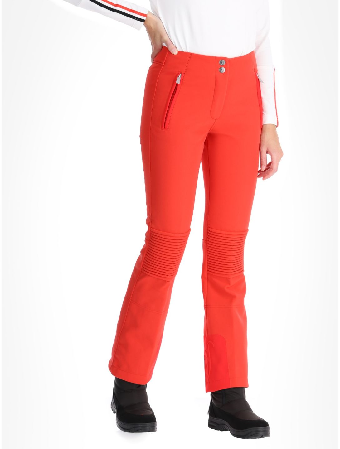 Toni Sailer, Pina pantalon de ski en softshell femmes Pink Red rouge 