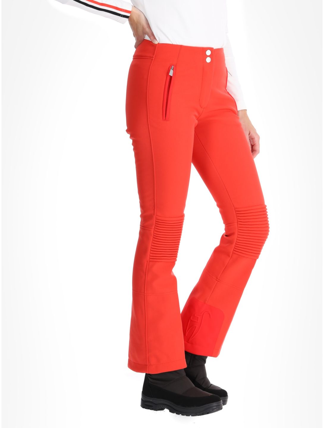 Toni Sailer, Pina pantalon de ski en softshell femmes Pink Red rouge 