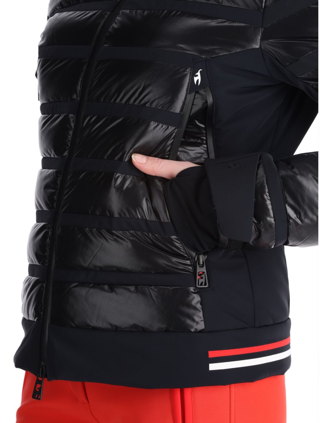 Toni Sailer, Rubie veste de ski femmes Black noir 