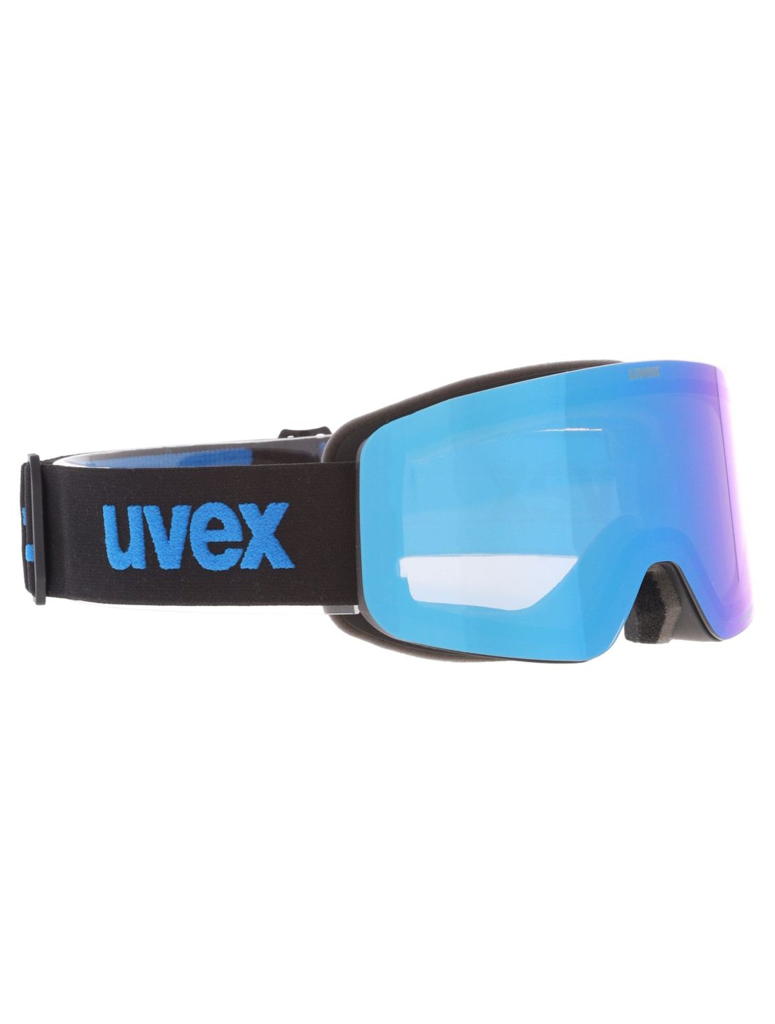 Uvex, Pwdr FM lunettes de ski enfants Black Matt / Mirror Blue bleu, noir 