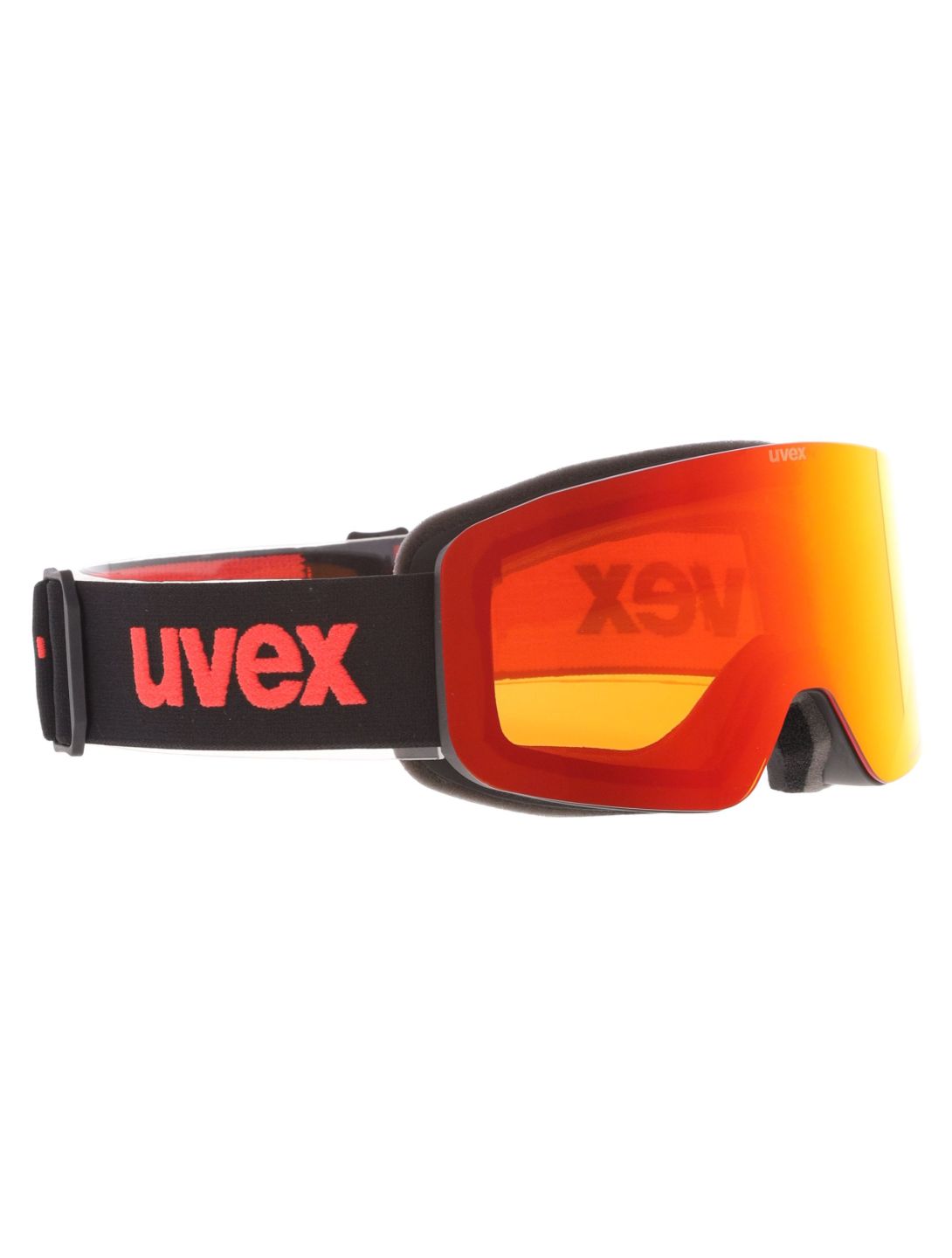 Uvex, Pwdr FM lunettes de ski enfants Black Matt / Mirror Red noir, rouge 