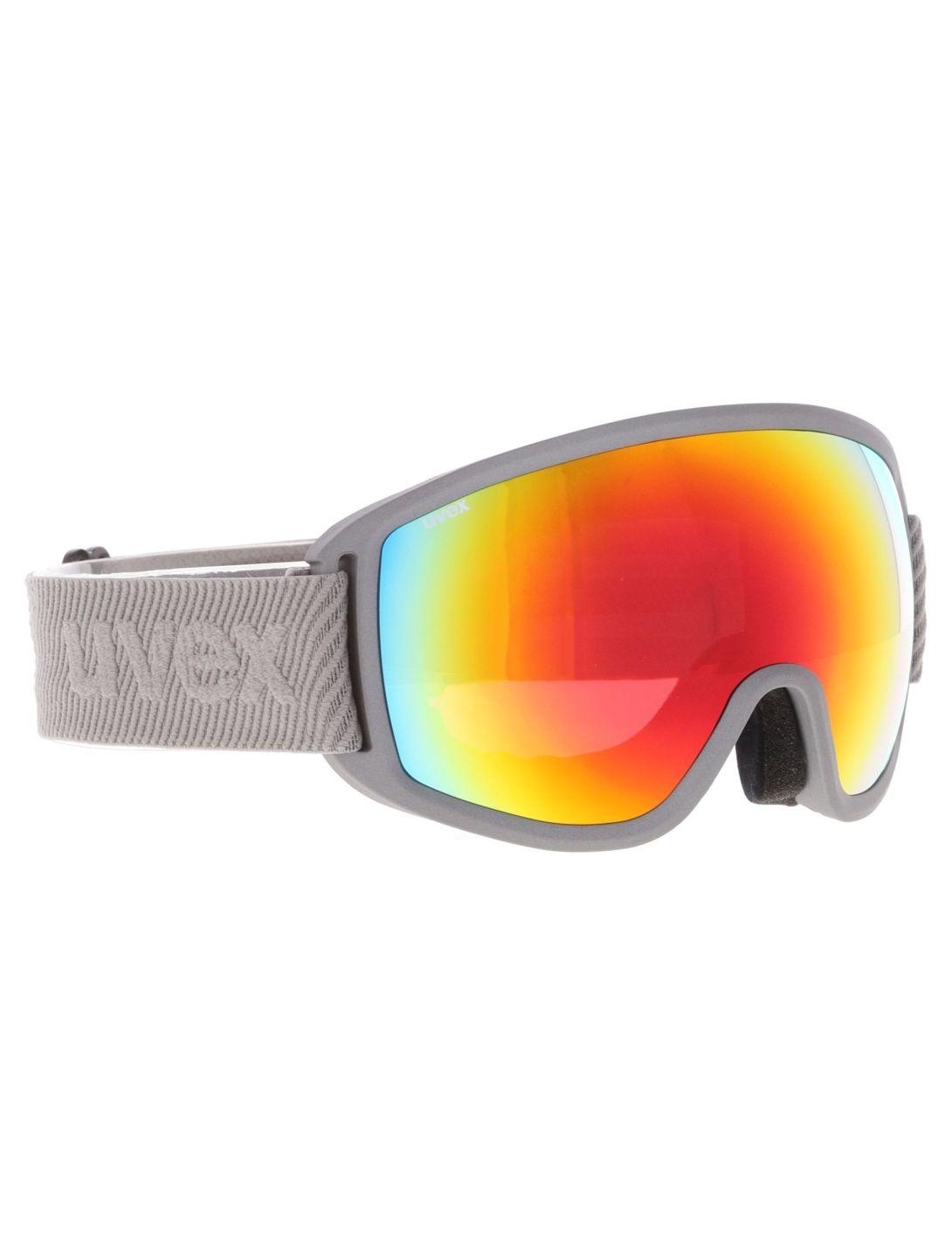 Uvex, Topic Fm lunettes de ski unisexe Rhino Matt / Rainbow Rose gris, multicolore 