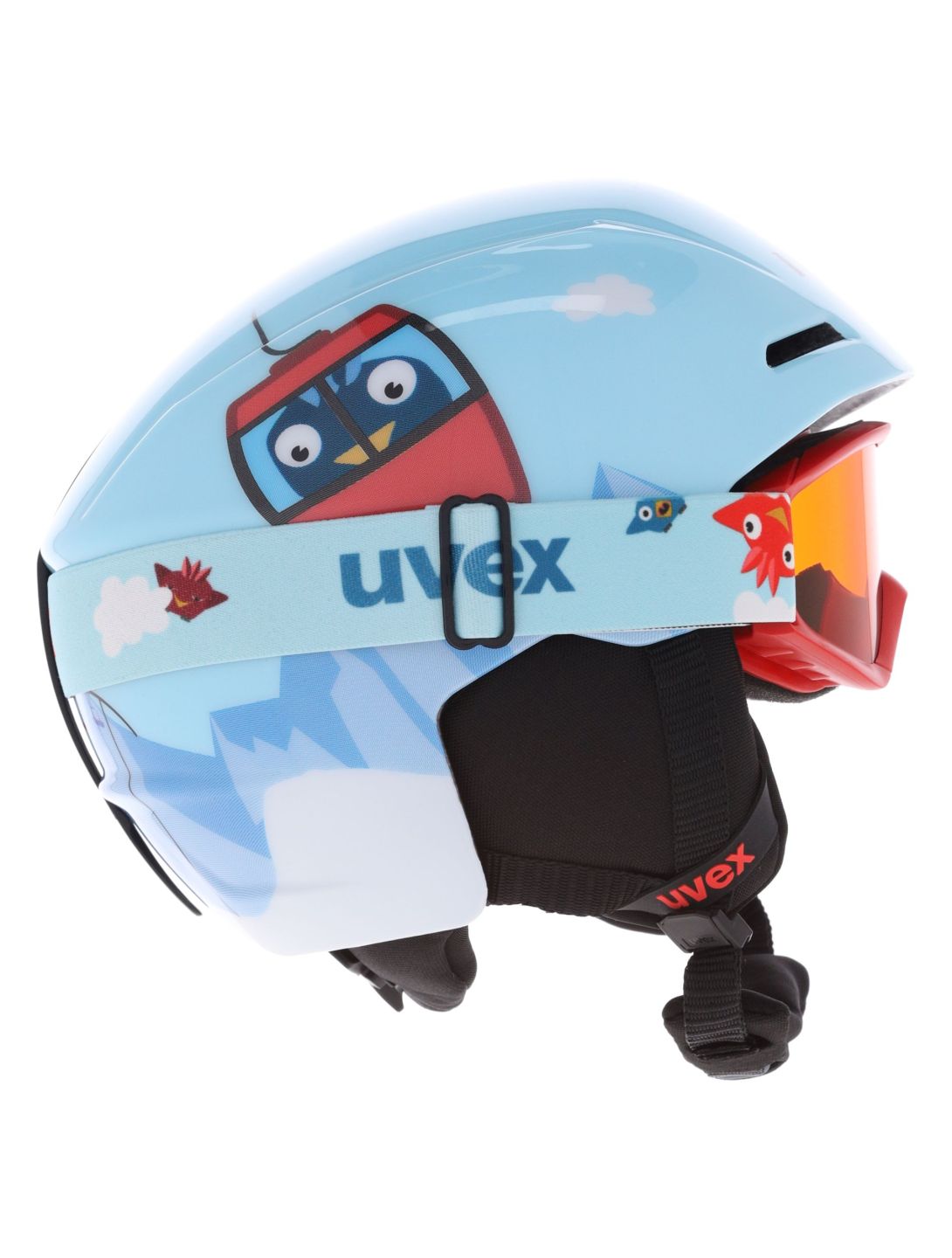 Uvex, Viti Set + Speedy Pro casque de ski enfants Light Blue Birdy bleu 