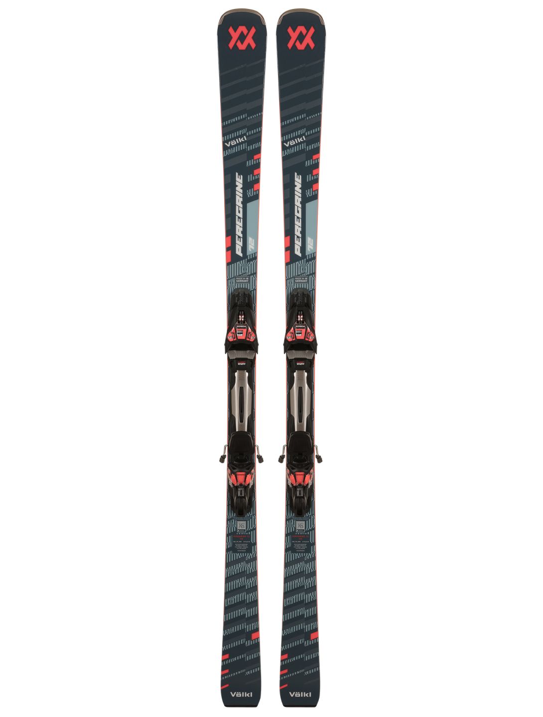 Völkl, Peregrine 72 + Rmotion 12 GW skis unisexe Blue Red bleu, rouge 