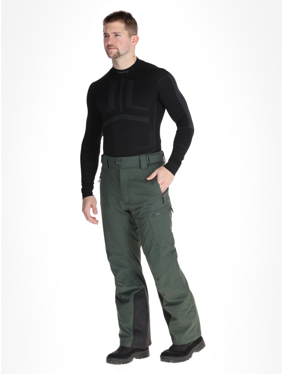 Watts, GOSTT pantalon de ski hommes Full Forest Green vert 