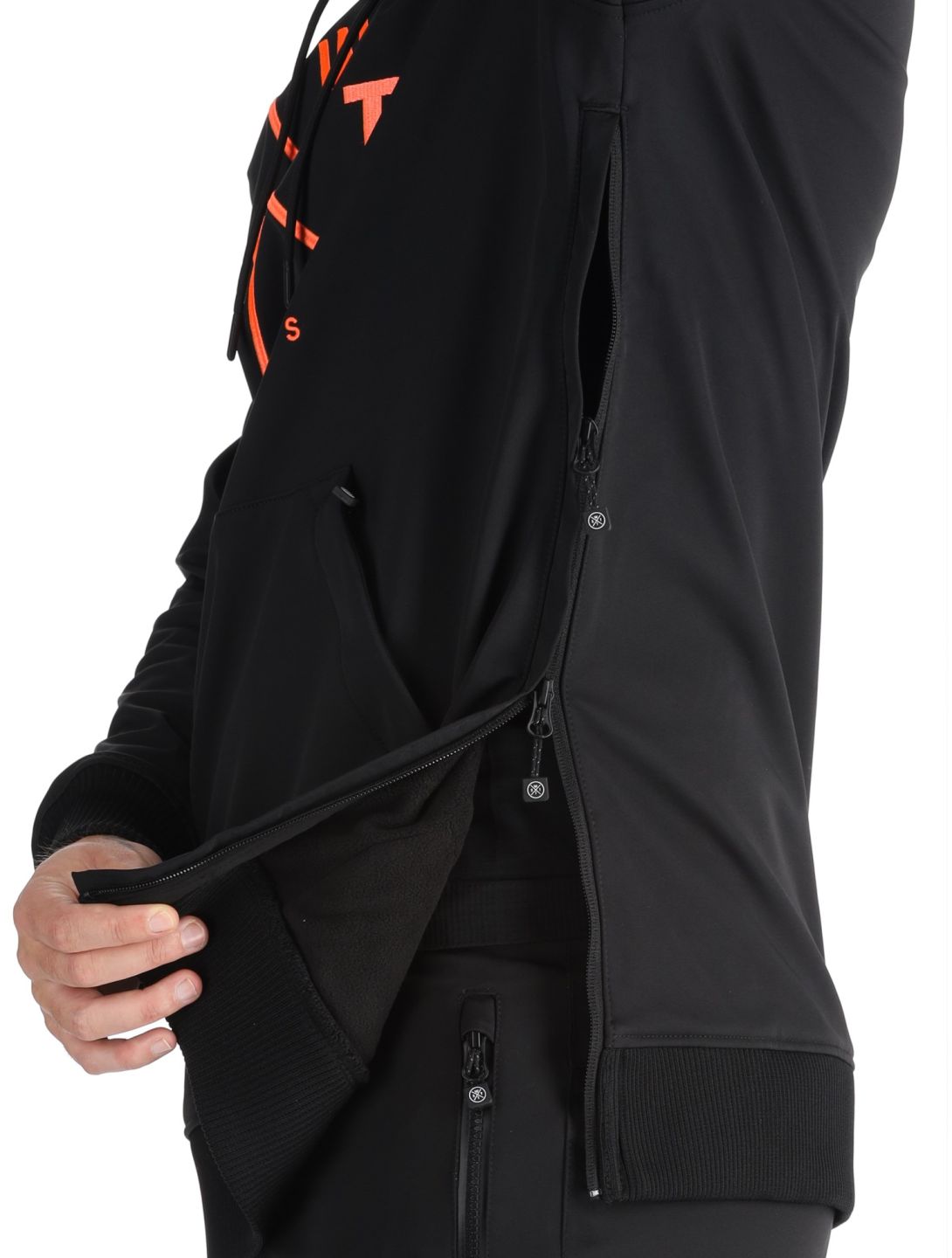 Watts, ORBITAL veste de ski softshell hommes Black / Fluo Orange noir, orange 