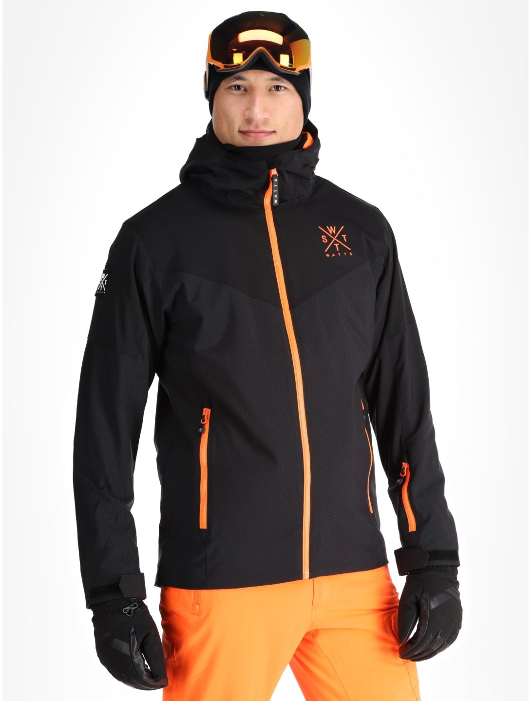 Watts, STORM veste de ski hommes Carbon Dark Iron gris, noir 