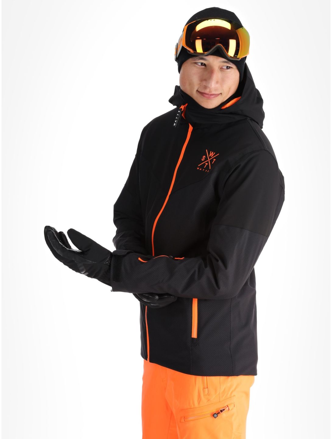 Watts, STORM veste de ski hommes Carbon Dark Iron gris, noir 