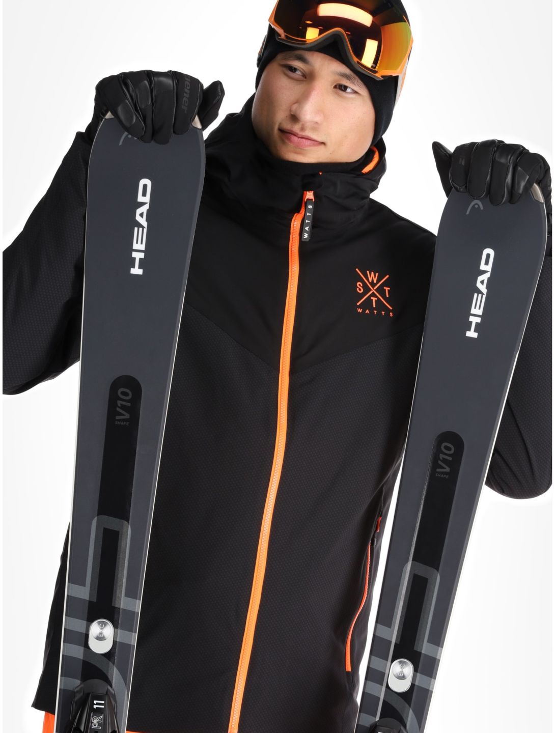 Watts, STORM veste de ski hommes Carbon Dark Iron gris, noir 