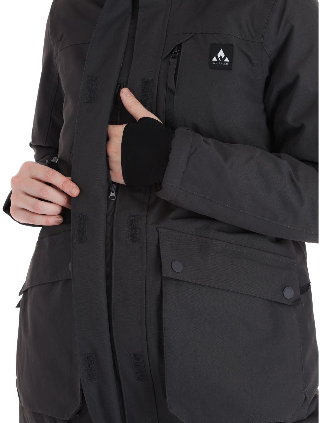 Whistler, Cargo veste de ski femmes Phantom gris 