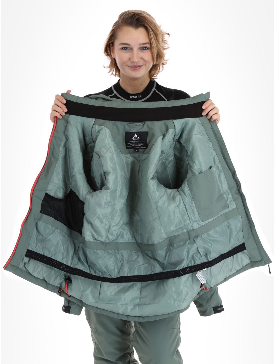 Whistler, Drizzle veste de ski femmes Lily Pad vert 