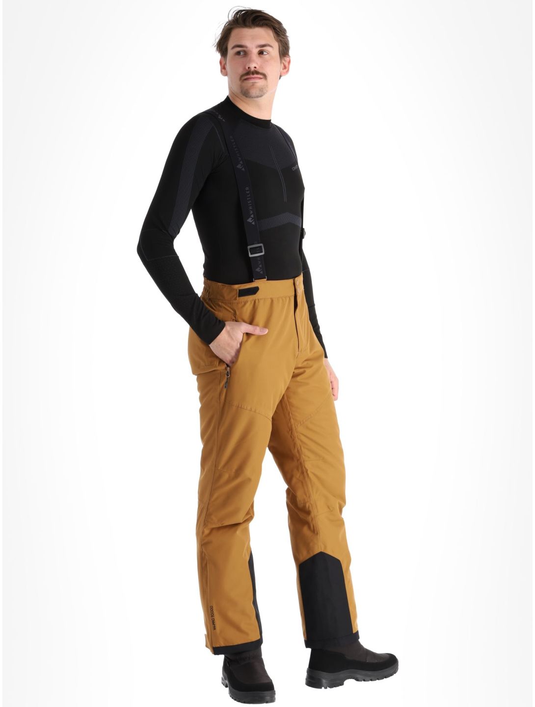 Whistler, Drizzle pantalon de ski hommes Rubber brun 