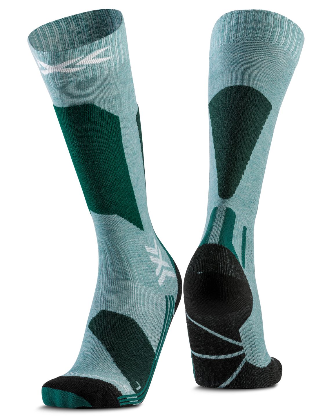 X-Socks, Ski Discover Otc chaussette de compression femmes Sage Green / English Lawn vert 