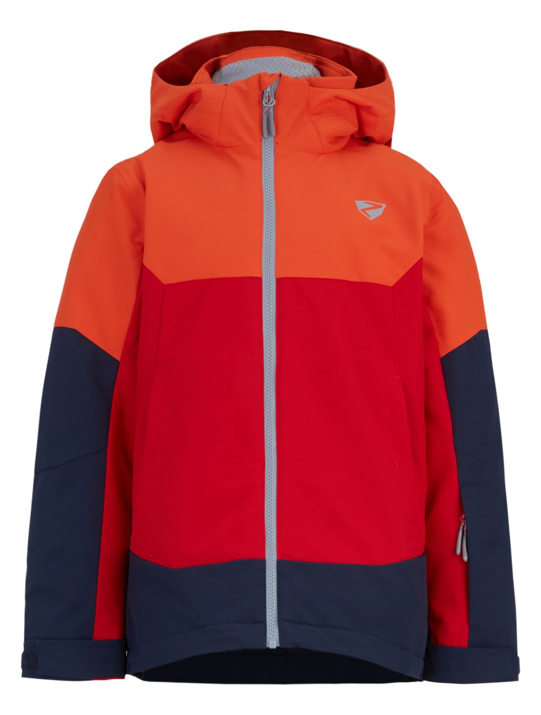 Ziener, Agimo Junior veste de ski enfants Red Salsa bleu, orange, rouge 