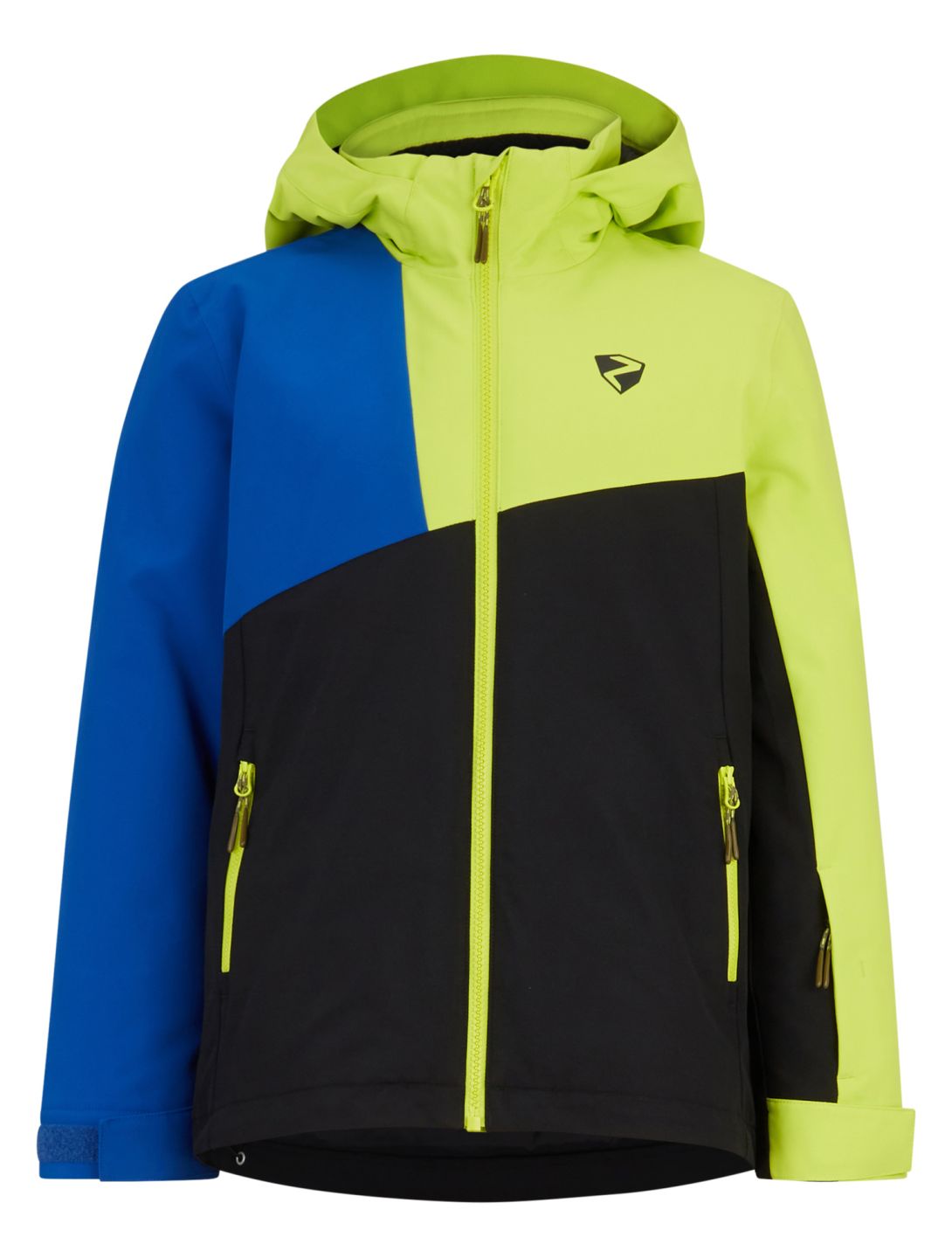 Ziener, Anzo Junior veste de ski enfants Black bleu, noir, vert 