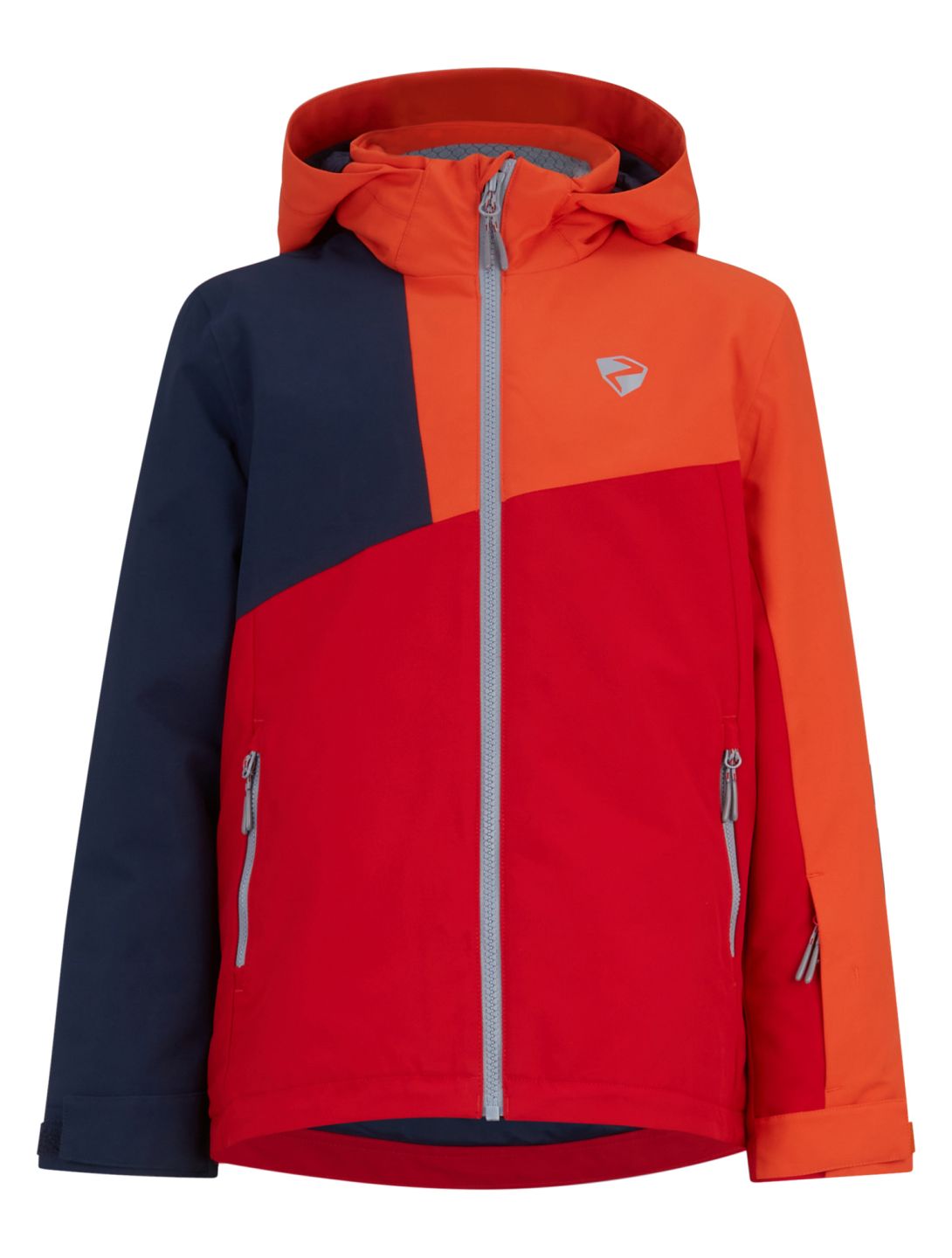 Ziener, Anzo Junior veste de ski enfants Red Salsa bleu, orange, rouge 