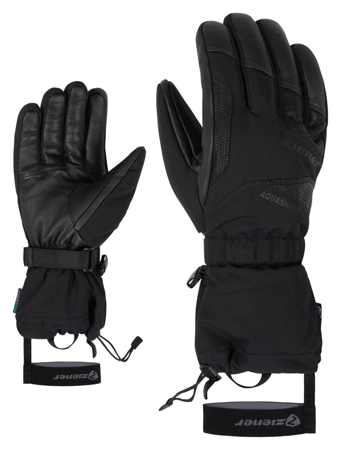 Ziener, Gaiku AS® AW gants de ski hommes Black noir 