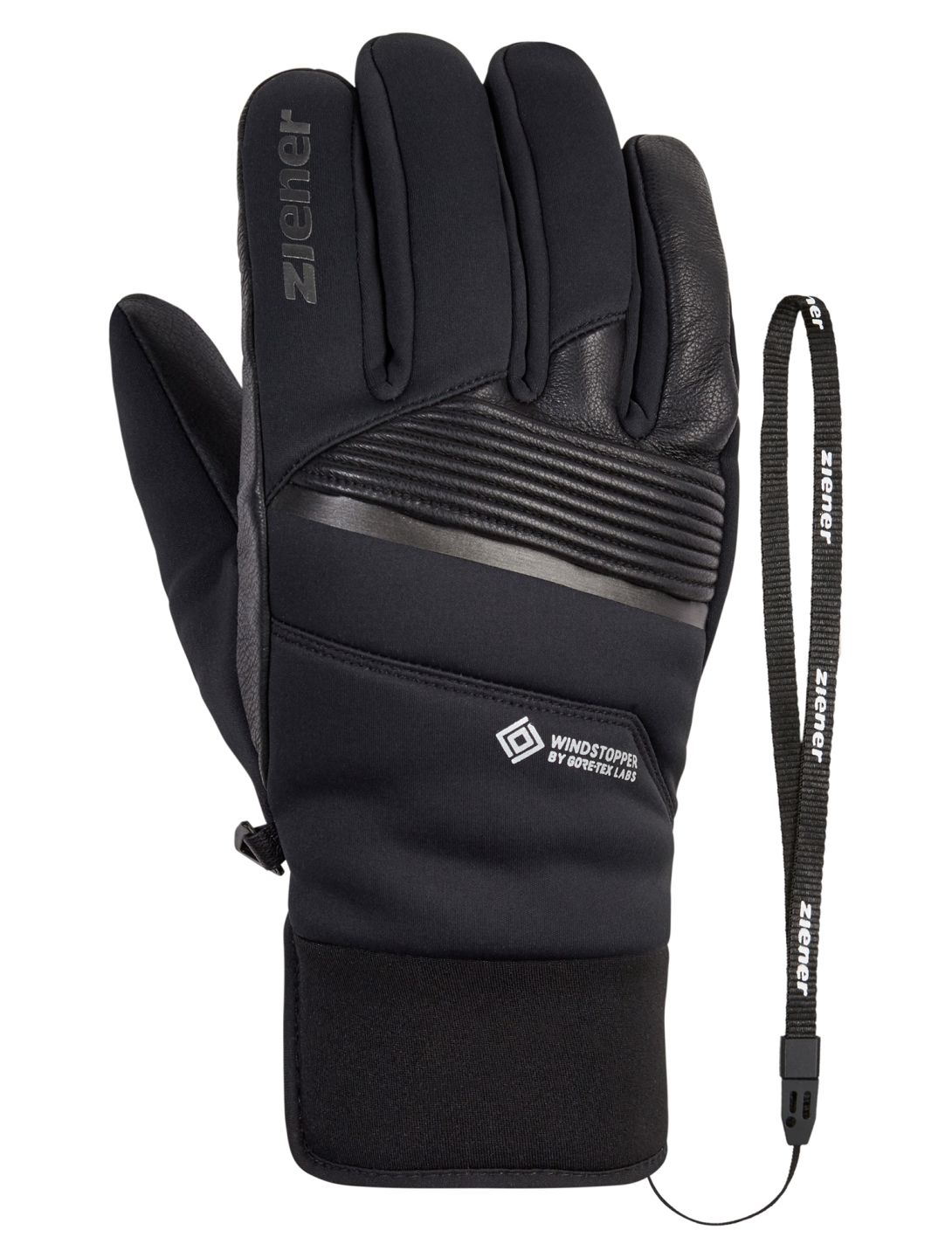 Ziener, Ganno WS gants de ski hommes Black noir 