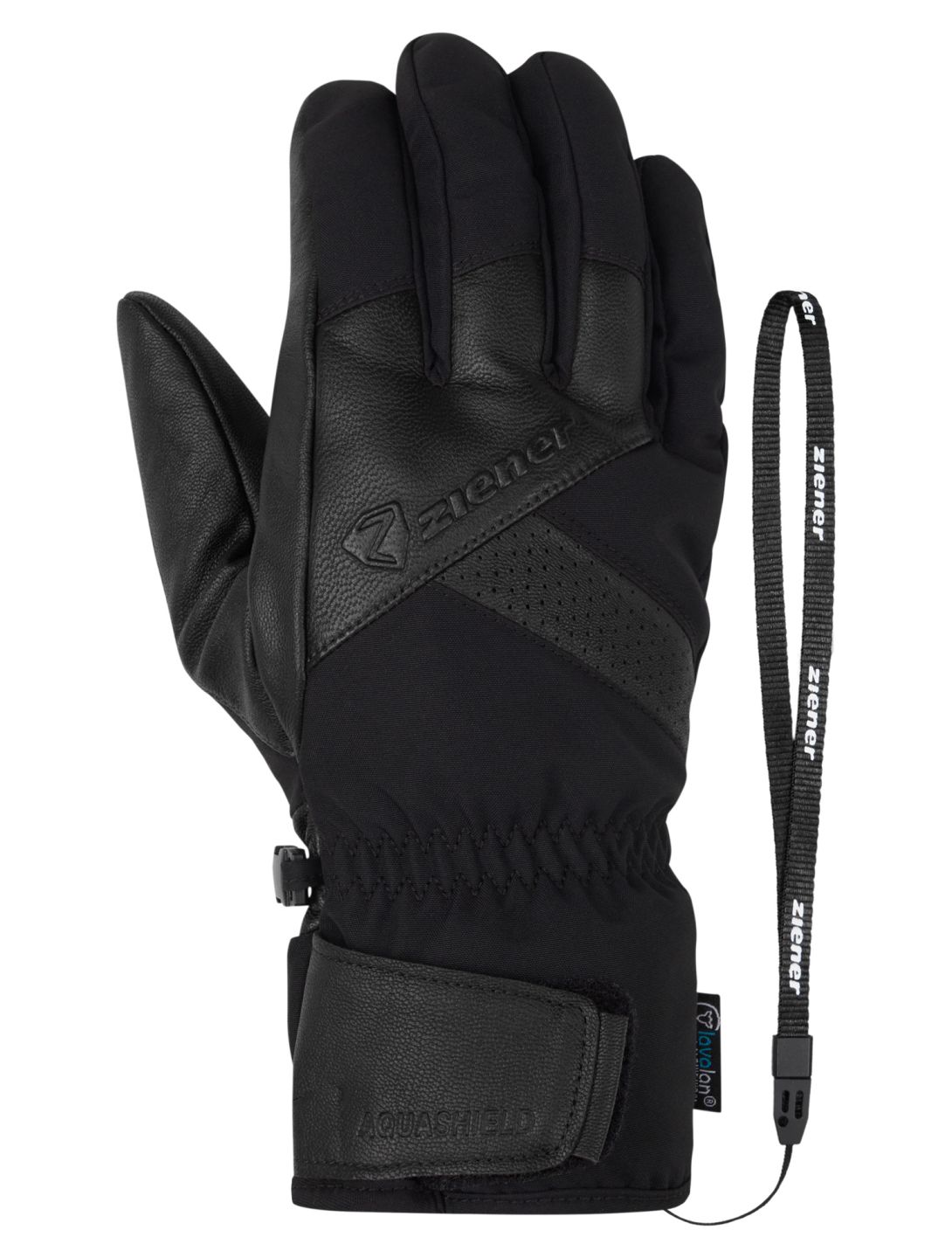 Ziener, Getter AS® AW gants de ski hommes Black noir 