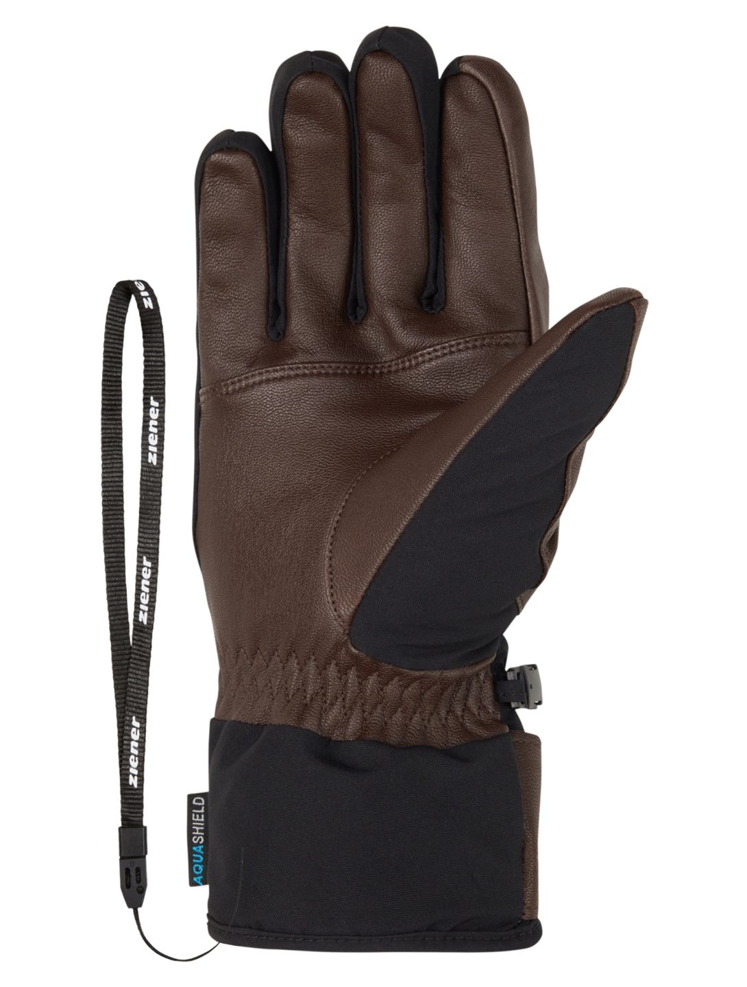 Ziener, Getter AS® AW gants de ski hommes Dark Brown brun 