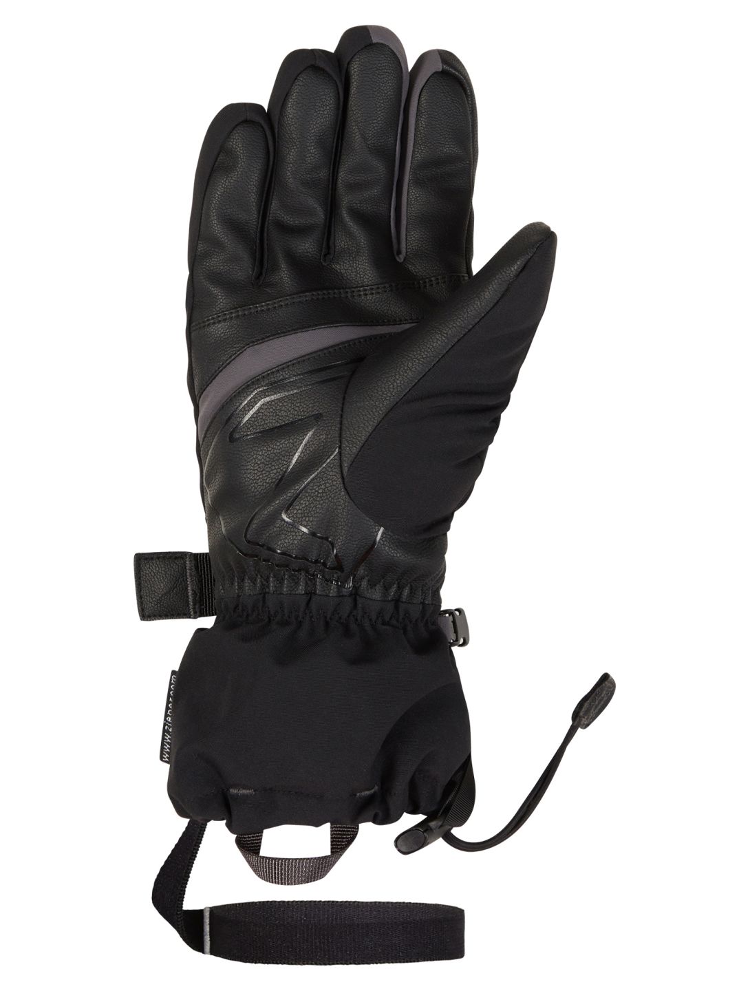 Ziener, Ghalion AS® gants de ski hommes Black Magnet gris, noir 