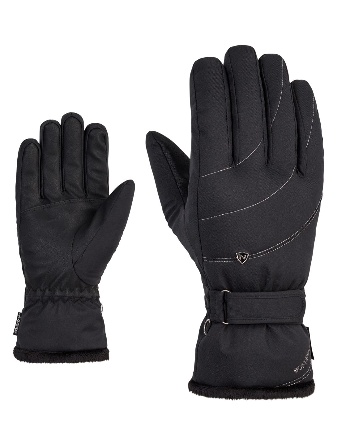 Ziener, Kahli PR Lady gants de ski femmes Black noir 