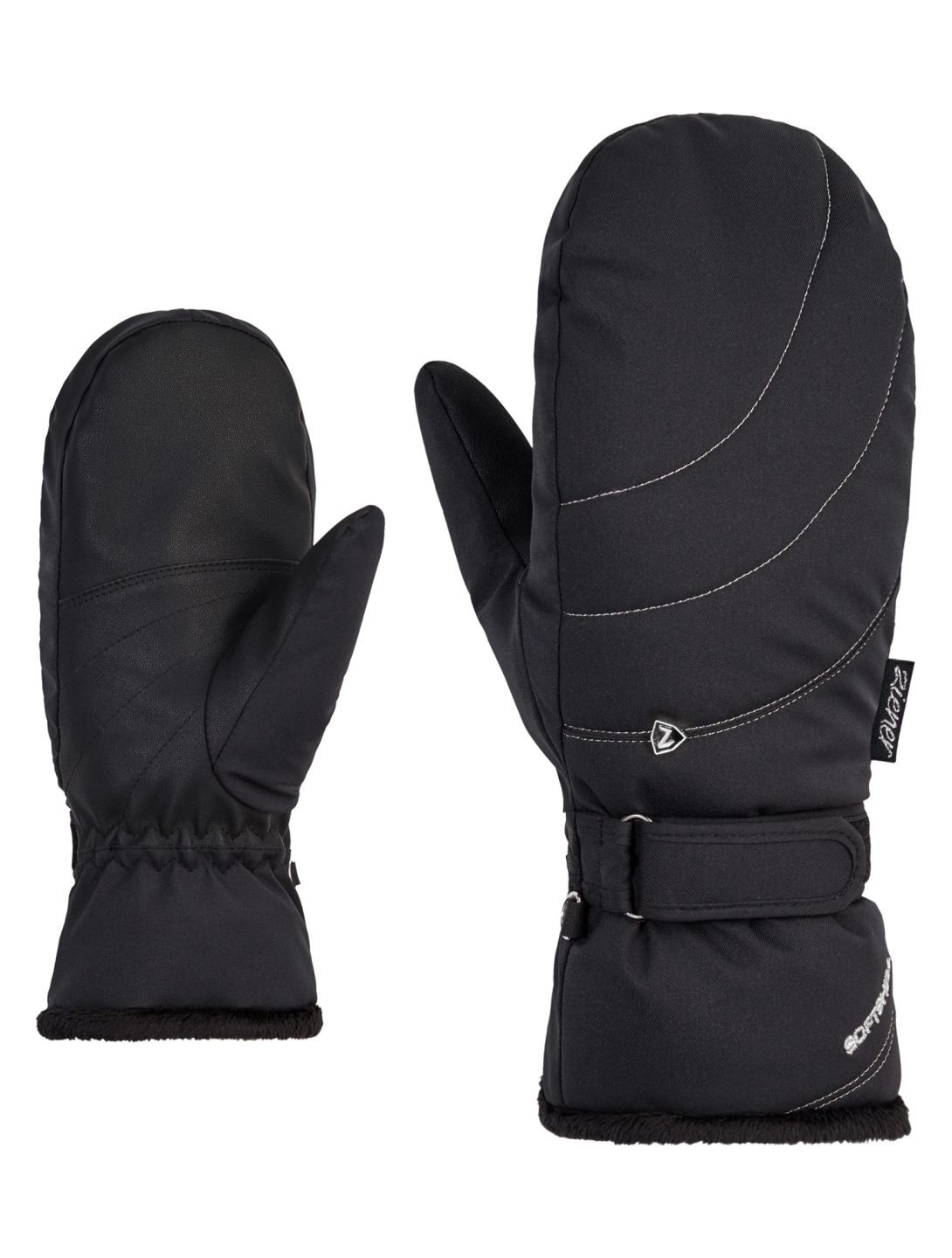 Ziener, Kahlia PR Mitten Lady mitaines de ski femmes Black noir 