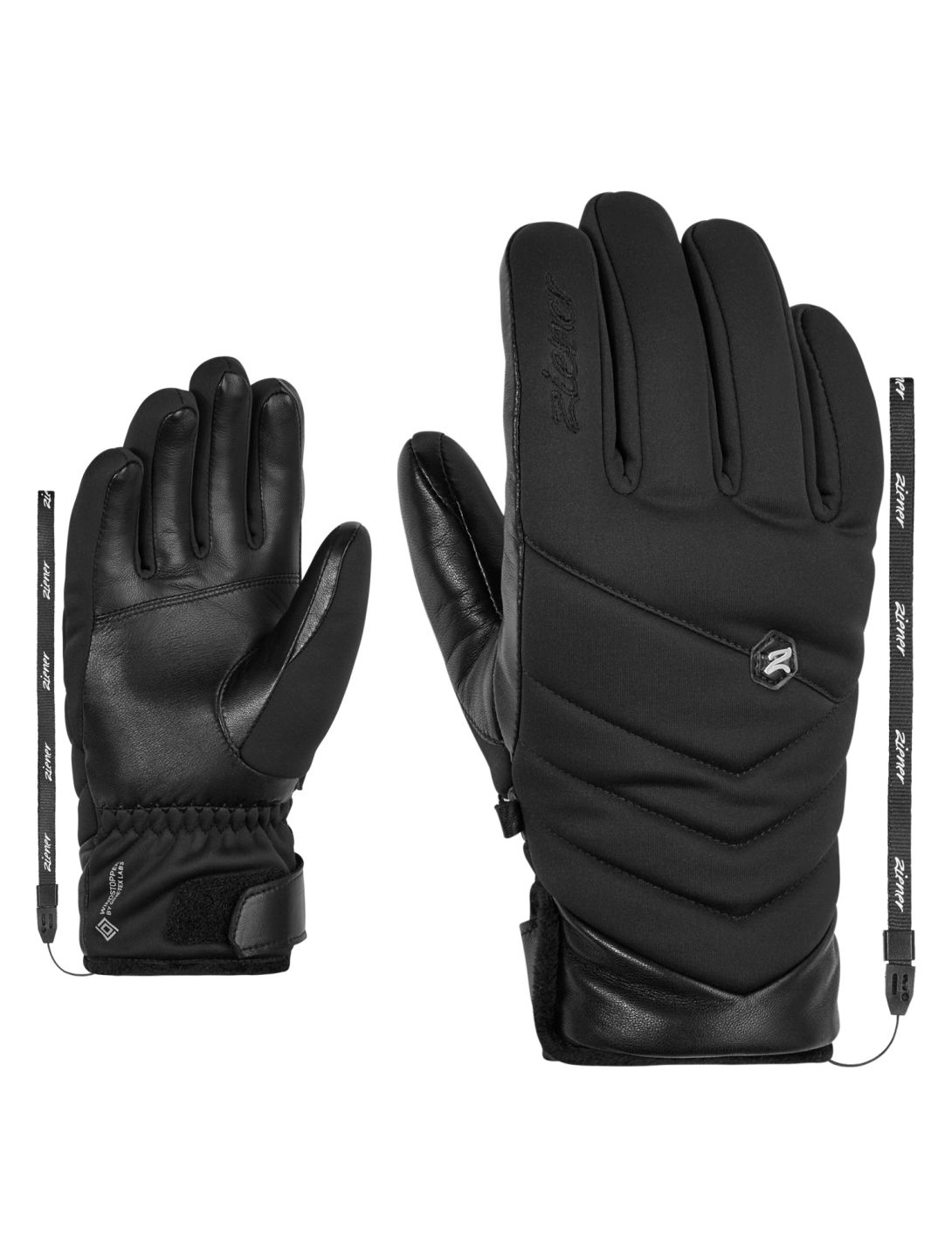 Ziener, Kilja WS PR Lady gants de ski femmes Black noir 