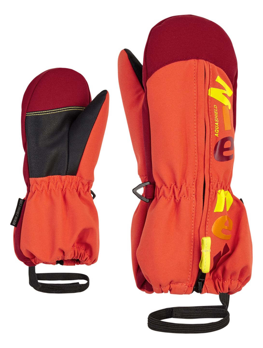 Ziener, Langelo AS gants de ski enfants Burnt Orange orange 