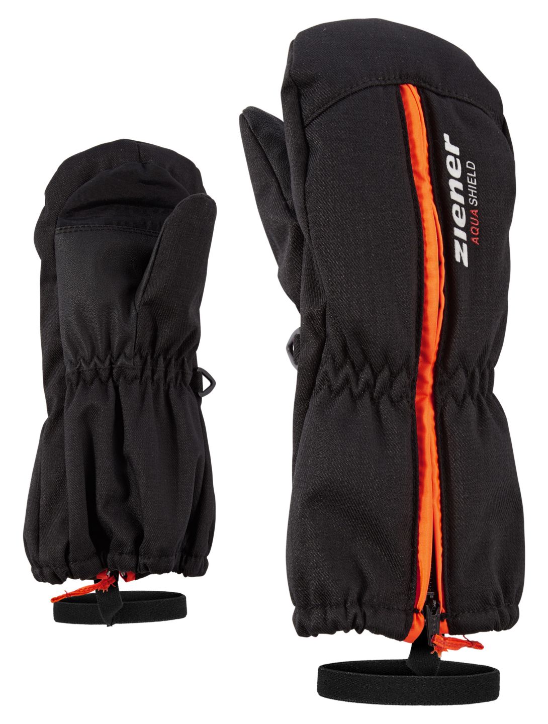 Ziener, Langelo AS gants de ski enfants Black-Stru noir 