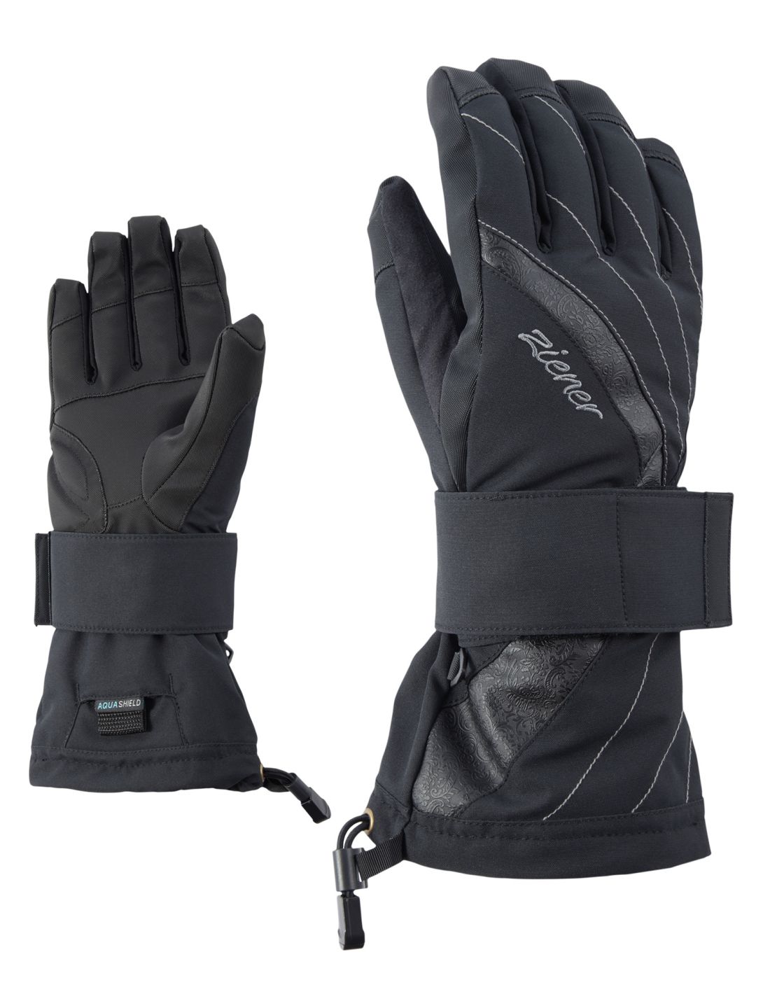 Ziener, Milana AS gants de ski femmes Black noir 