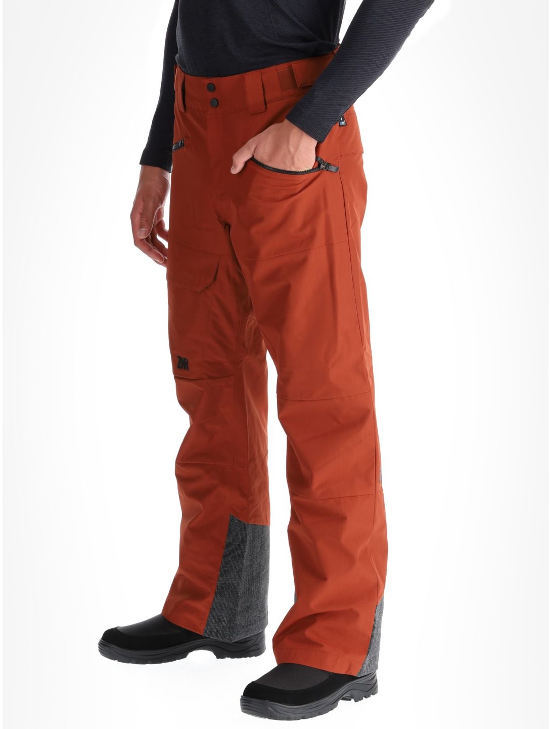 Ziener, Rappold pantalon de ski hommes Woody Brown brun 