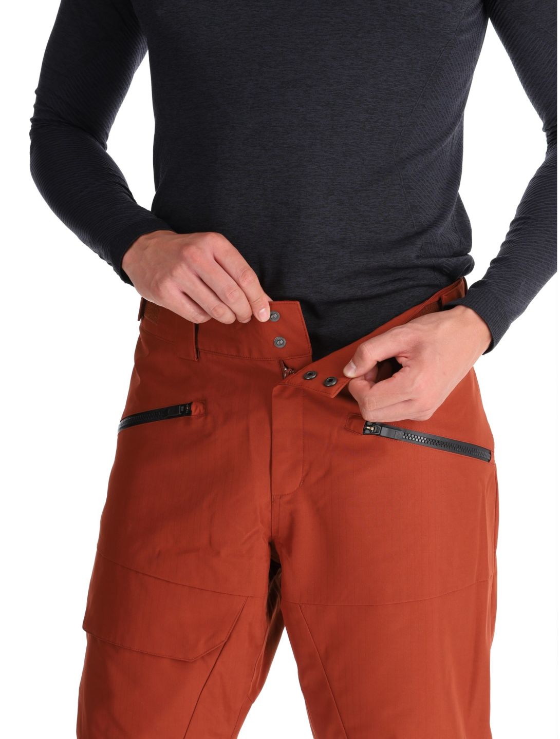 Ziener, Rappold pantalon de ski hommes Woody Brown brun 