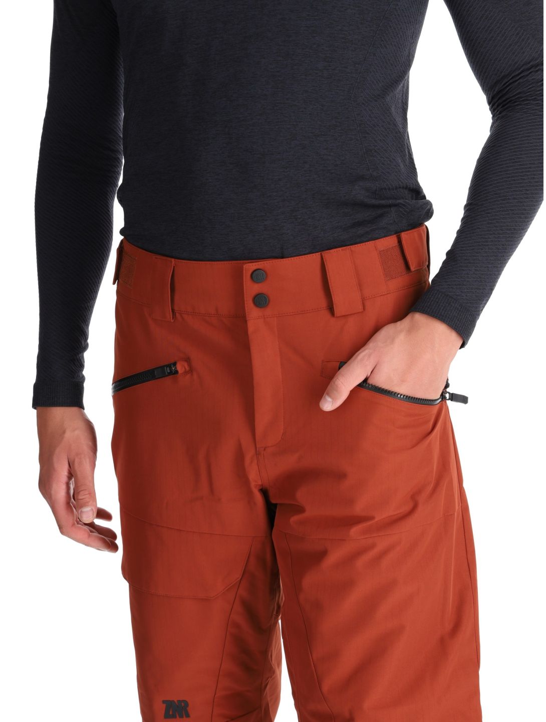 Ziener, Rappold pantalon de ski hommes Woody Brown brun 