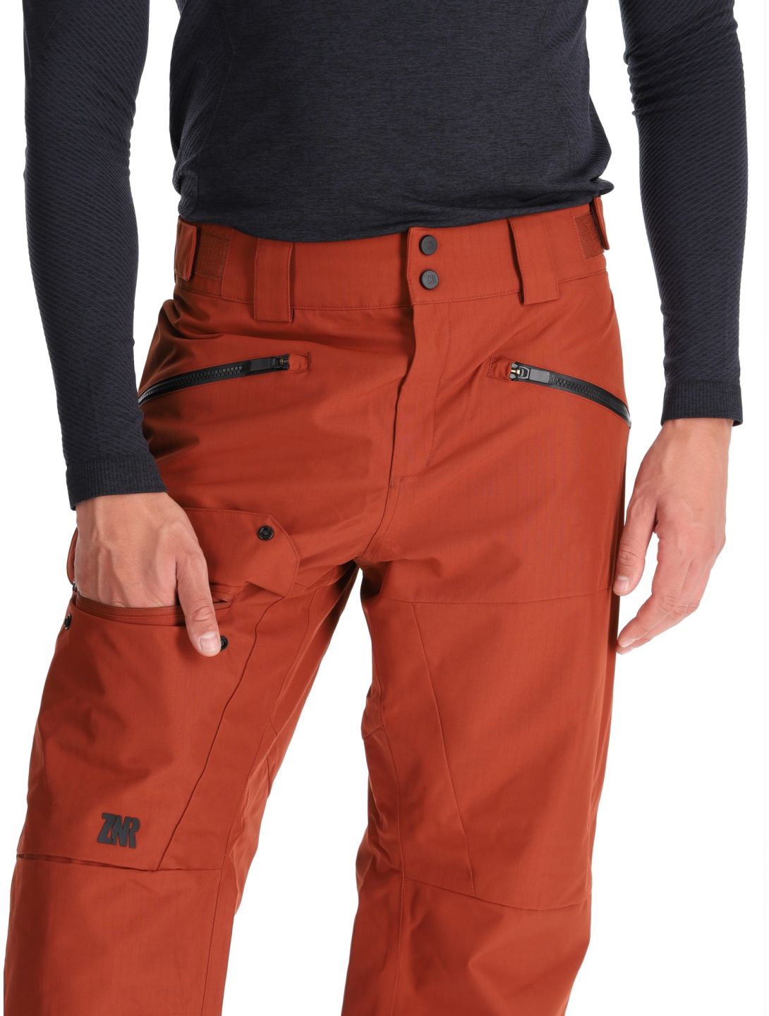 Ziener, Rappold pantalon de ski hommes Woody Brown brun 