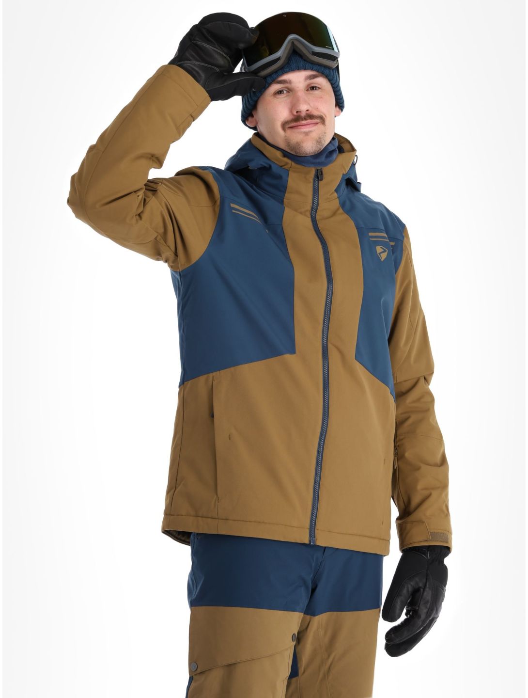 Ziener, Tafar veste de ski hommes Walnut Dob brun 