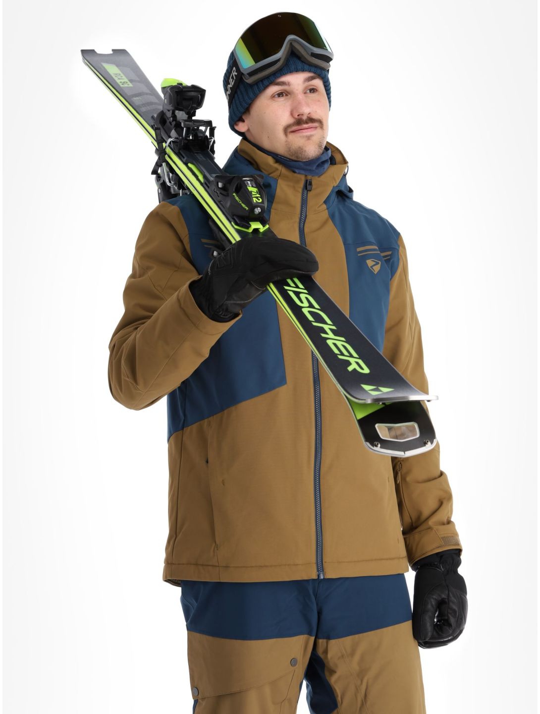 Ziener, Tafar veste de ski hommes Walnut Dob brun 