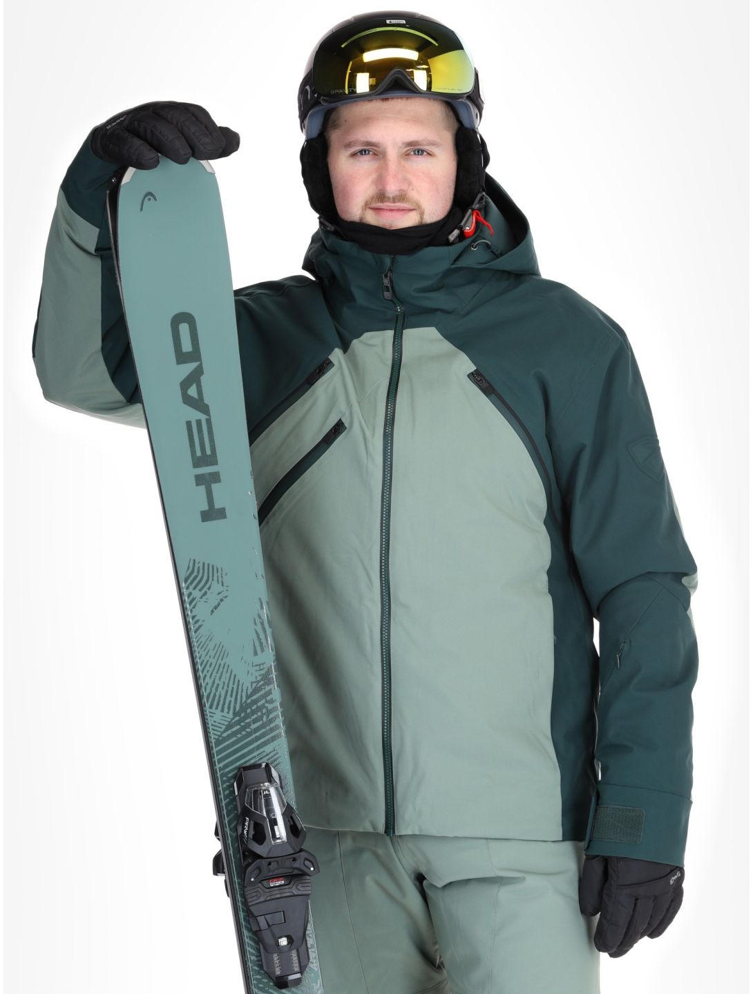 Ziener, Tarago veste de ski hommes Green Mud vert 