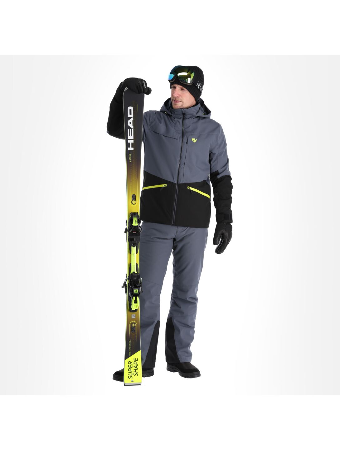 Ziener, Tarpu veste de ski hommes ombre gris 