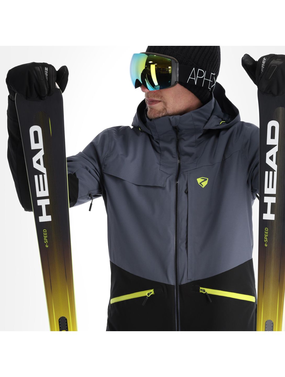 Ziener, Tarpu veste de ski hommes ombre gris 