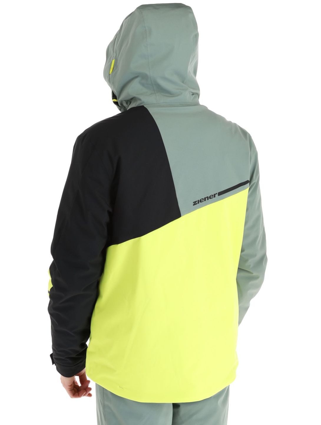 Ziener, Timpa veste de ski hommes Bitter Lemon jaune, noir, vert 